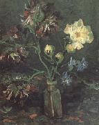 Vincent Van Gogh Vase with Myosotis and Peonies France oil painting artist